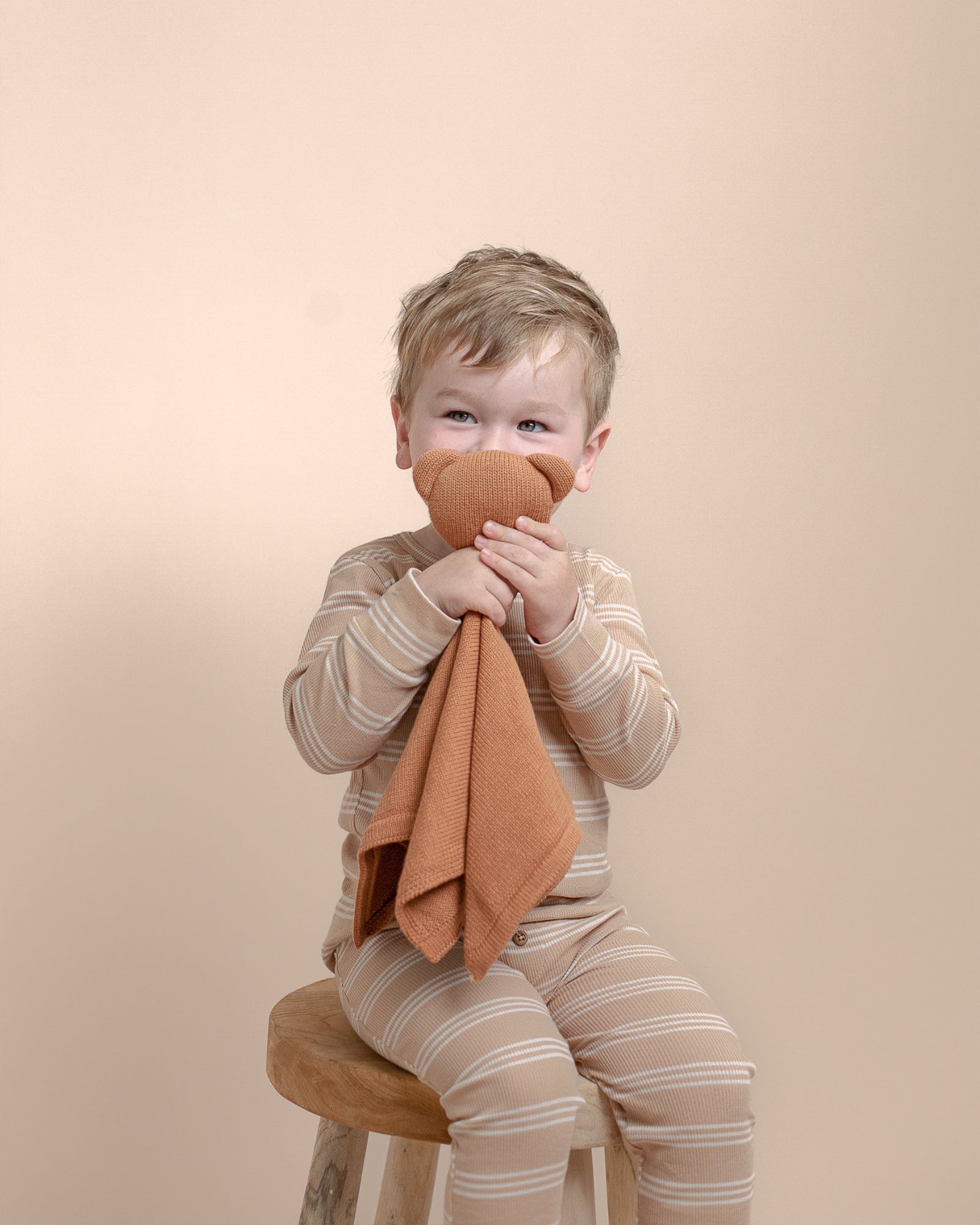 Knit Cuddle Blanket. TEDDY - Sunkissed