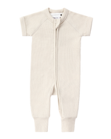 Zip Suit. Powder (Pointelle)
